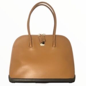 Dooney & bourke tan black parasol dome bag rare